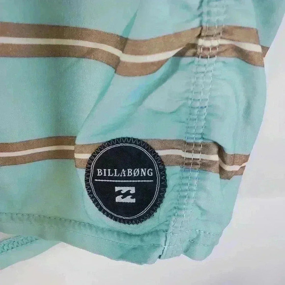 Men's Billabong Blue and Brown Board Shorts - Picture 3 of 5